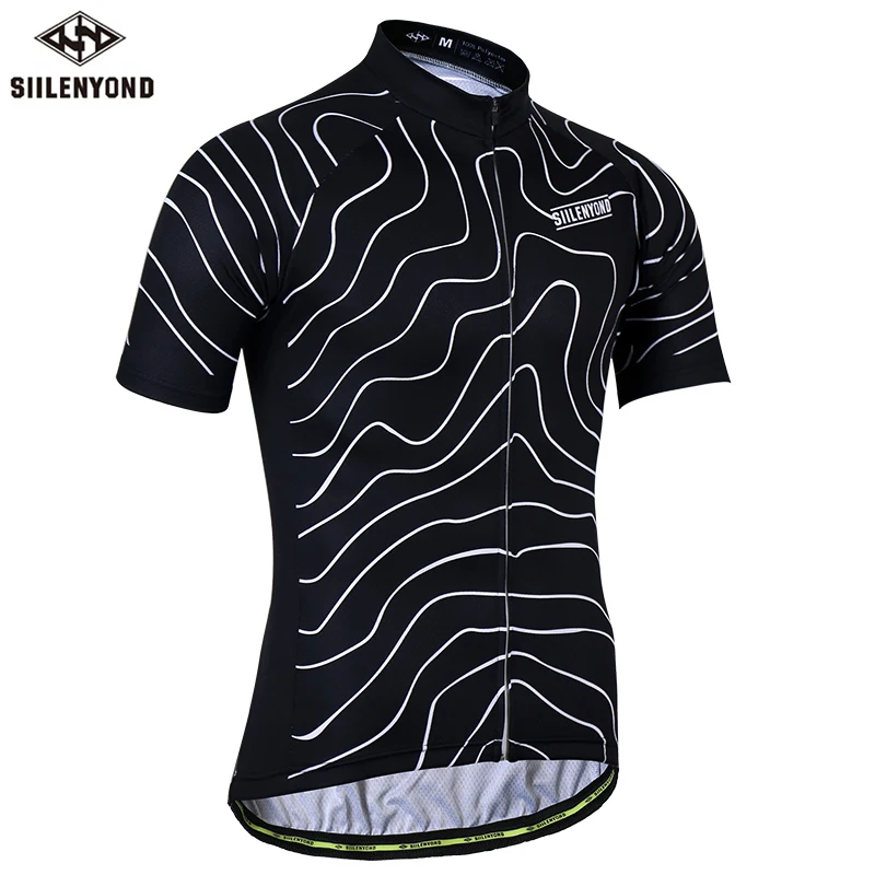 Cycling Jersey SIILENYOND быстросохнущая велосипедная Джерси, летняя одежда с коротким рукавом для горного велосипеда, одежда для велоспорта, одежда для велоспорта - Цвет: Cycling Jersey