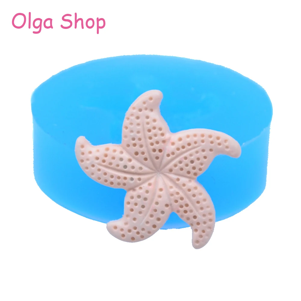 DYL199 форма в виде морской звезды для украшения пирожных и кексов помадка 20