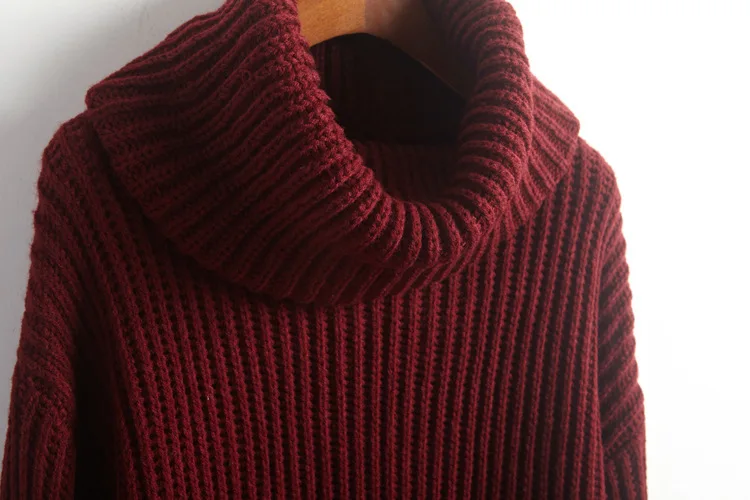Discount women's Turtleneck Long knitted in pure recreation Joker loose sweater clothing | Женская одежда