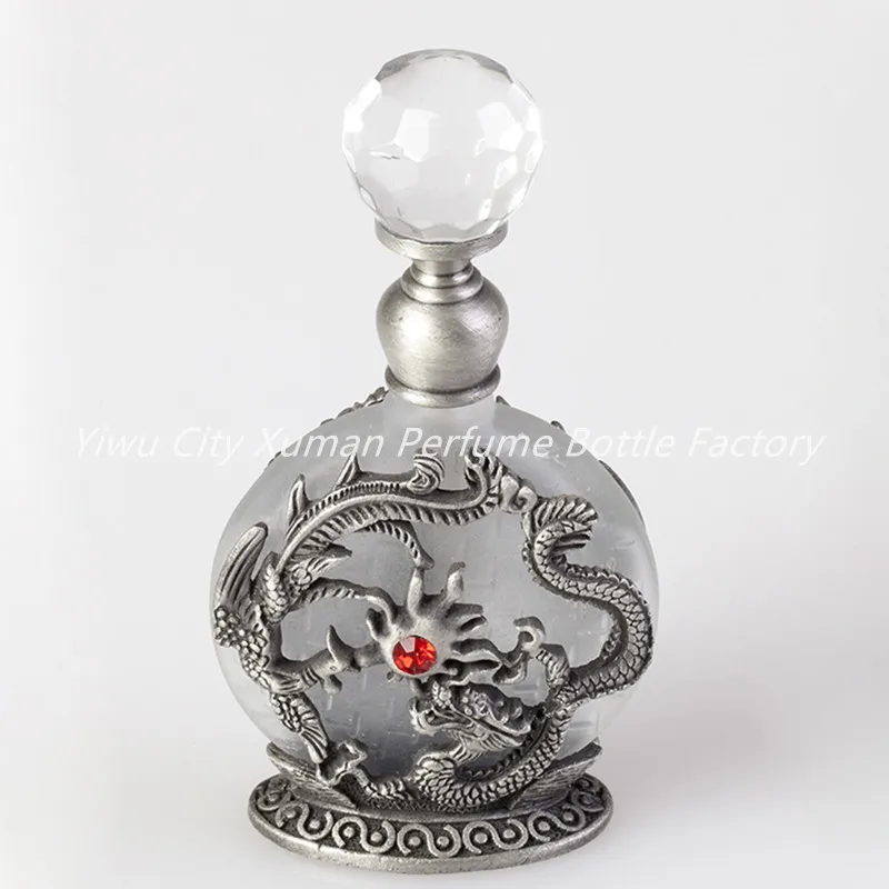 Флакон для парфюма с металлическим Attar 8 мл винтажный многоразовый флакон