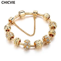 chicvie handmade europeanamerican charm custom braceletsbangles gold crystal bracelets for women jewelry bracelet sbr160241