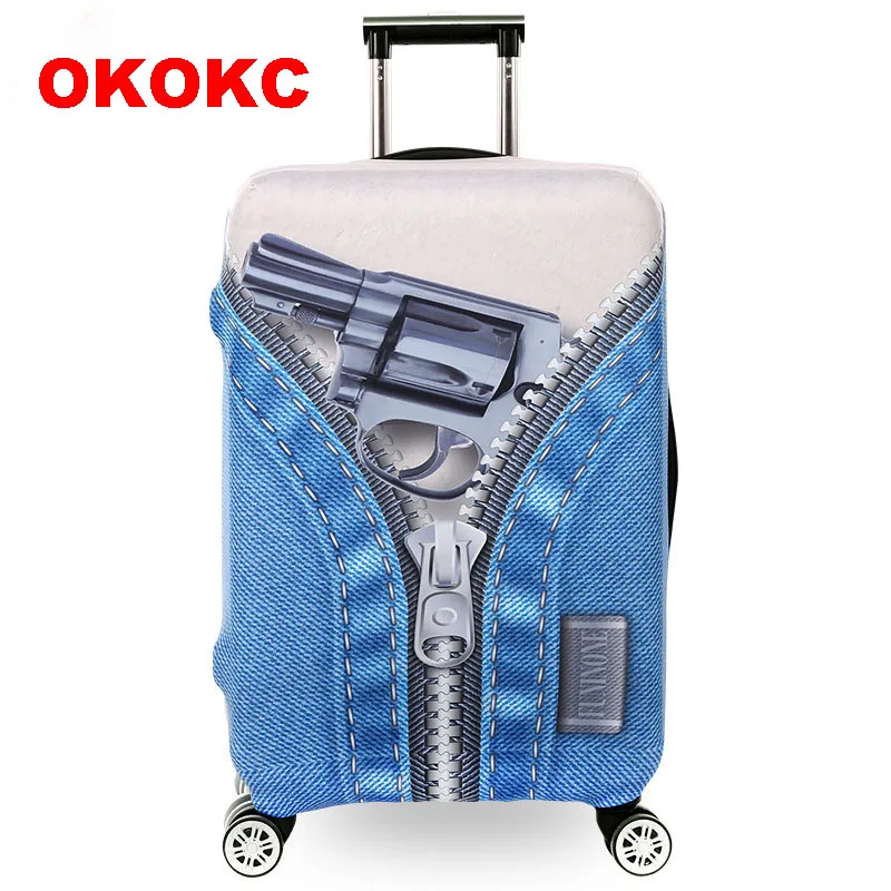 Плотный чехол OKOKC для багажа на молнии и доллар США защитный дорожного костюма