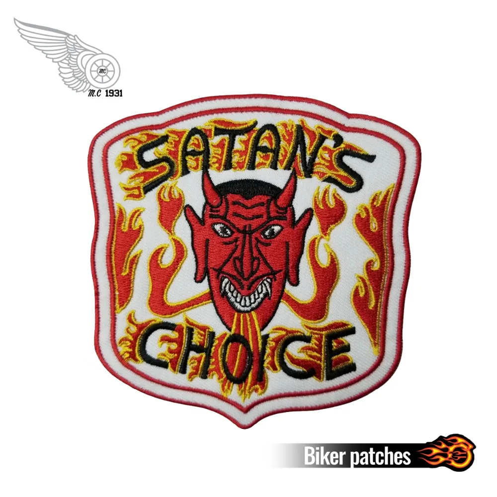Патчи для пожарных satan's Винтаж настоящая оригинальная MOTORCYCLE CLUB жилет байкер-нарушитель закона MC цвета