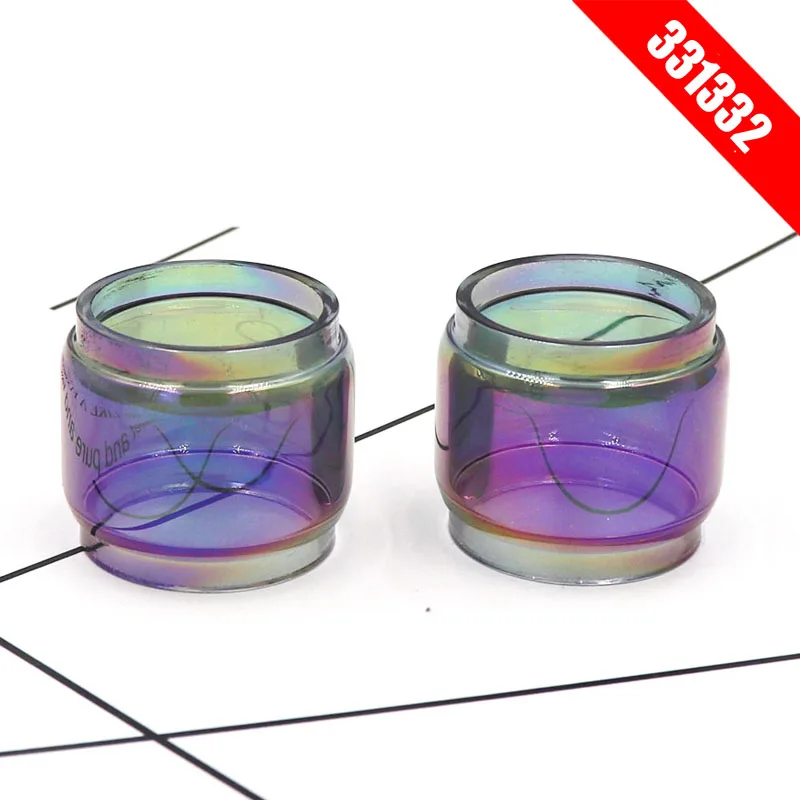 2 шт./лот трубка из радужного стекла pyrex для катушки RBA RDA сменная прямая ручка