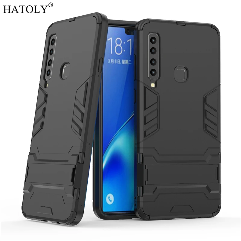 

Чехол-накладка для Samsung Galaxy A9 2018, поликарбонат, резиновый, в виде робота, жесткий, 2018