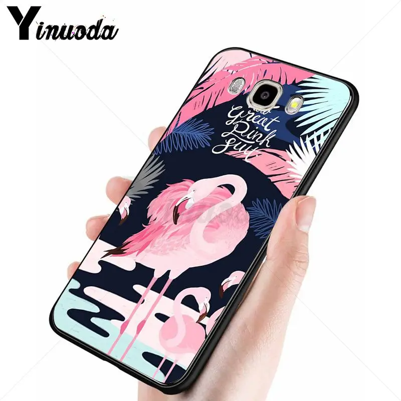 Yinuoda красный Летний чехол для телефона с изображением животных фламинго Samsung Galaxy