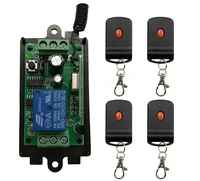 dc 9v 12v 24v 1 ch 1ch rf wireless remote control switch system transmitter receiver relay receiver smart home switch lamp