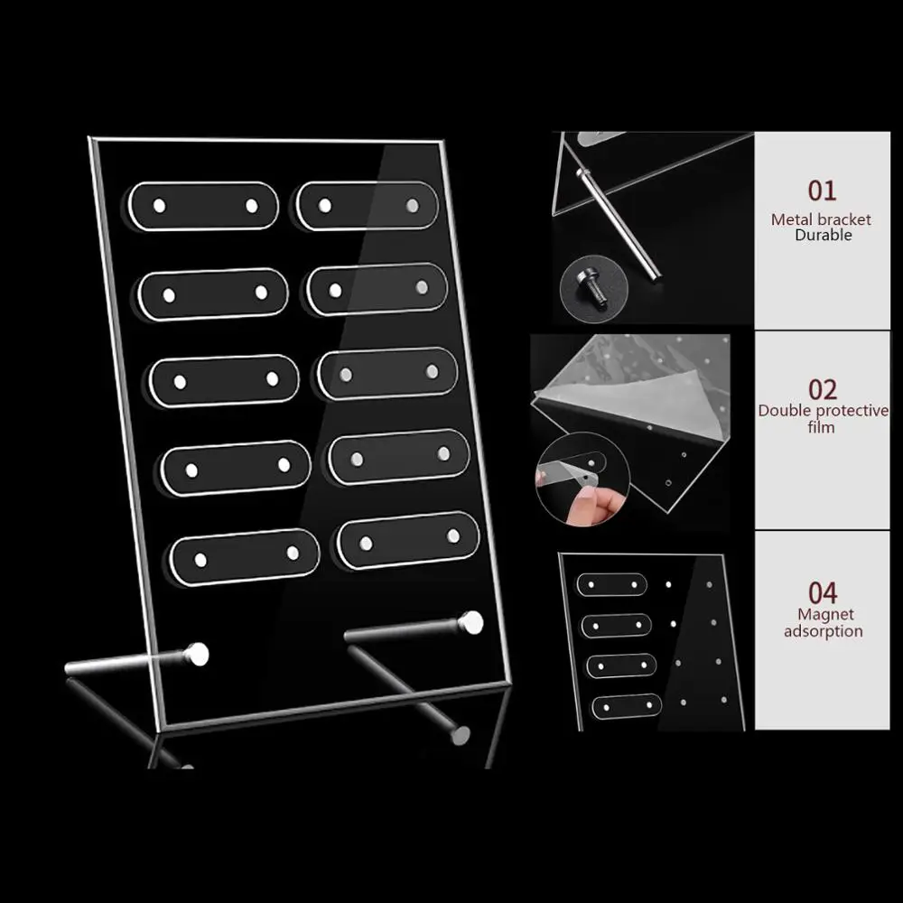 Мраморная/акриловая зеркальная панель Рабочая стерео магнит адсорбция съемная