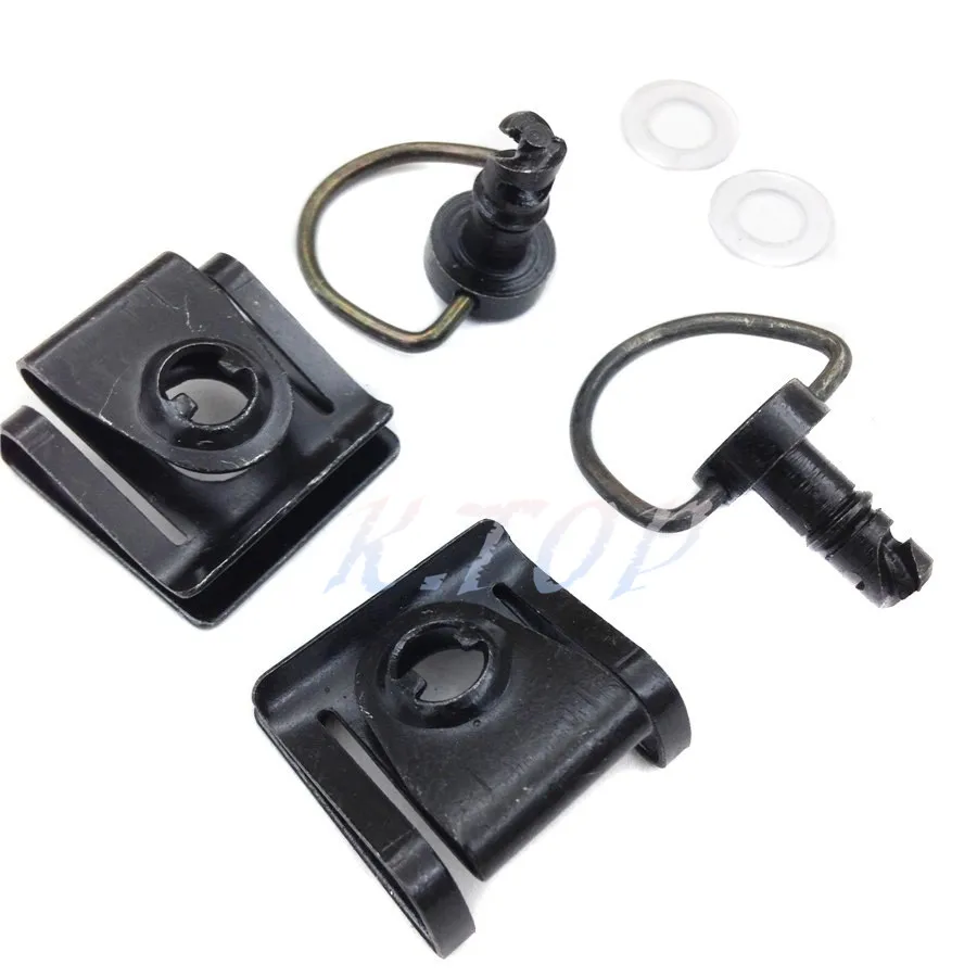 Black Motorcycle Quick Release D-ring Turn Race Fairing Fastener Fit For KTM Ducati | Автомобили и мотоциклы
