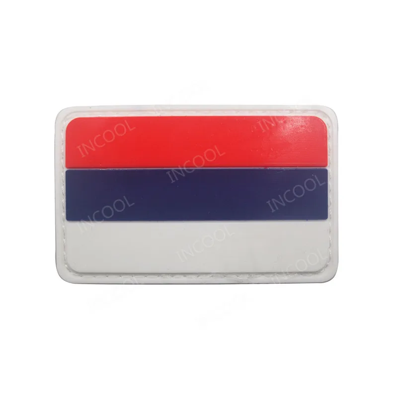 Russia Flag White Великобритания Франция Германия Италия США Россия Чешский Канада США Испания ПВХ флаг военный боевой патч тактические резиновые флаги значки - Цвет: Russia Flag White