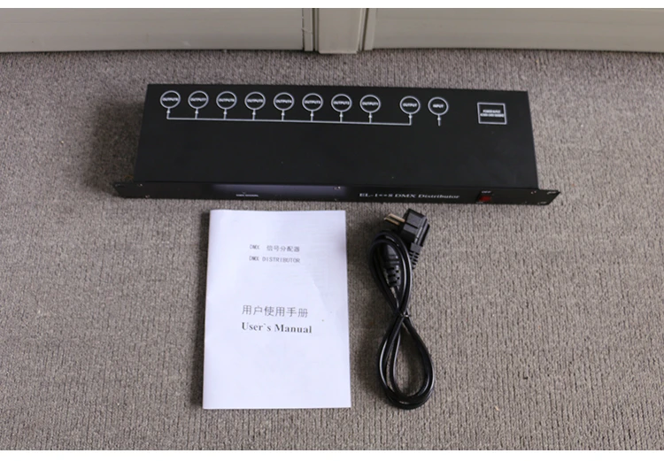 Лучшее качество 8CH DMX сплиттер DMX512 светильник сценический светильник s разделитель усилителя сигнала 8 способ DMX Дистрибьютор