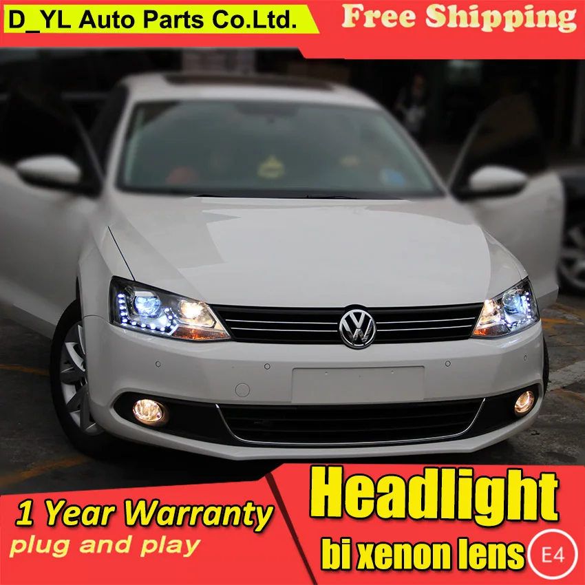 Автомобильный Стайлинг для VW Jetta светодиодные фары 2012 в сборе поворотные огни DRL