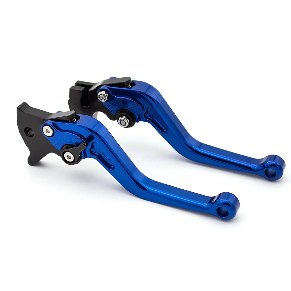 Для Yamaha YFM 700 Raptor 700R 2007- CNC Короткие регулируемые мотоциклетные тормозные рычаги сцепления Набор ручек аксессуары FXCNC - Цвет: Blue