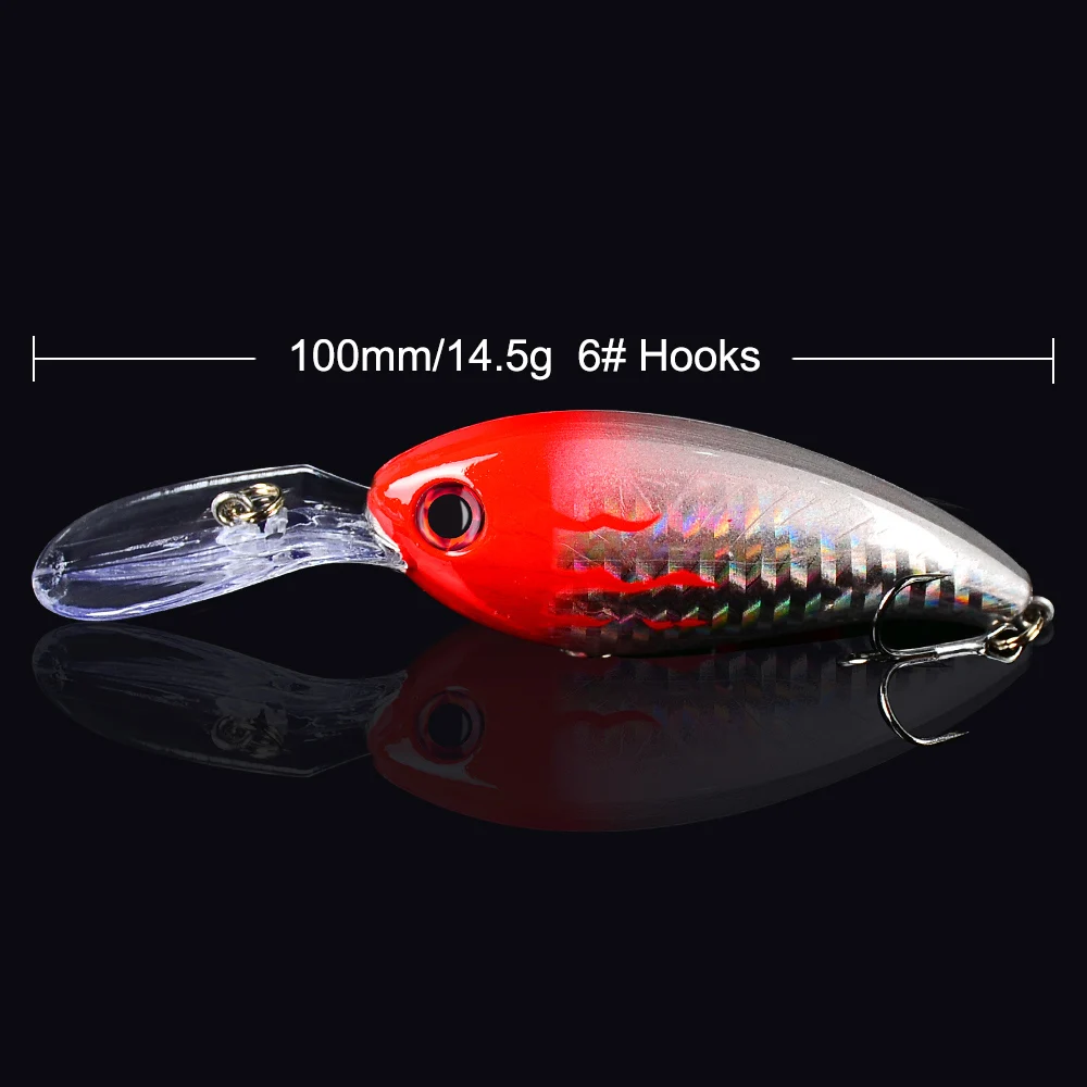 Sunlure 1 шт. Crank рыболовные приманки 14 видов цветов снасти 10 см 3 94 &quot/14 5 г 0 51 унций с 6 #
