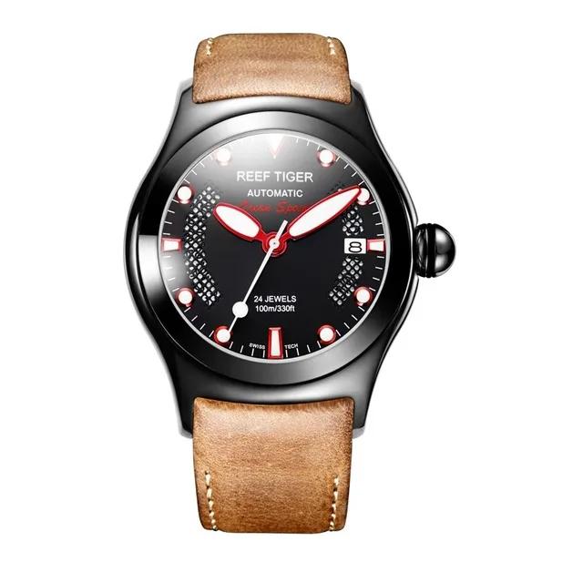 Reef Tiger Aurora Serier RGA704 мужские модные бизнес-часы с циферблатом автоматические механические наручные часы - Цвет: p7