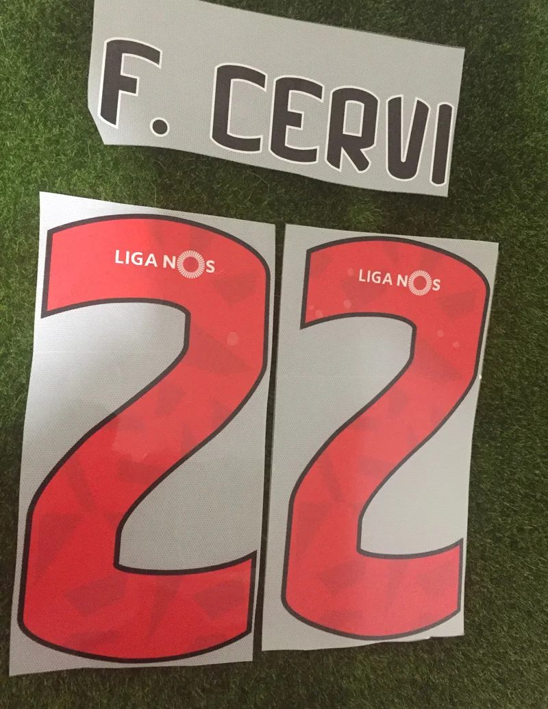 Primeira Liga Nameset Benfica F. cervi с коротким ворсом с принтом Настроить DIY Nameset футбольная нашивка