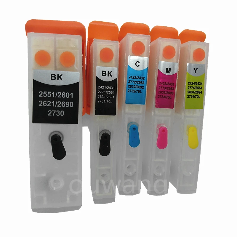 5 шт. T2621 26/26XL перезаправляемый картридж для epson XP600 XP605 XP700 XP800 XP510 XP615 XP610 xp820 XP520 XP620