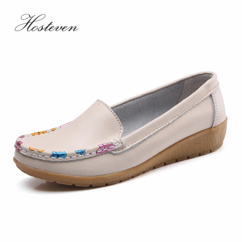 Hosteven/Женская обувь кроссовки повседневные лоферы на плоской подошве мокасины из