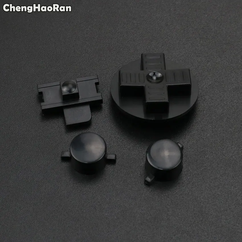 ChengHaoRan Black Customs DIY Buttons Set Replacement for Gameboy Classic GB DMG A B buttons D-pad Button | Электроника
