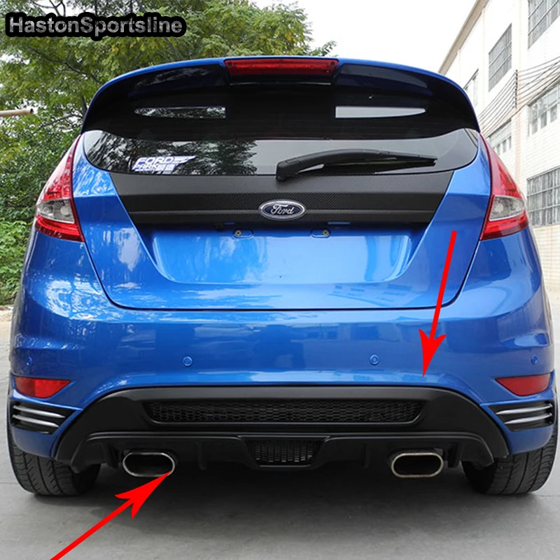Для форд фиеста MK7 ABS задний разветвитель диффузор набор boky 2008 2009 2010 2011 2012 2013