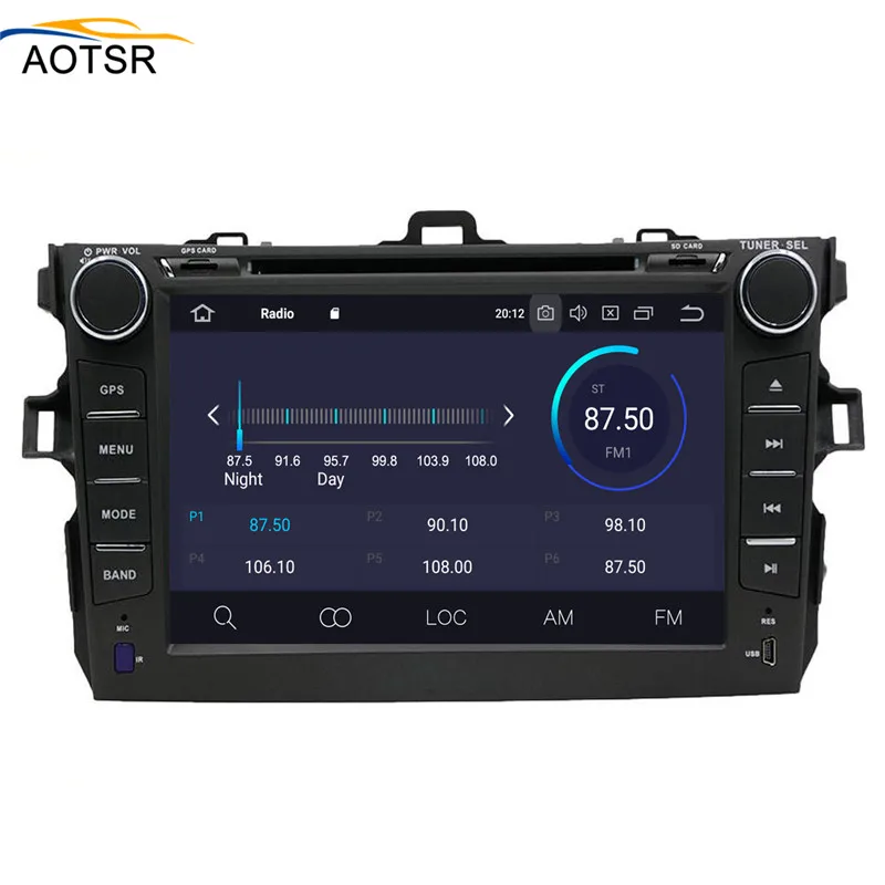 4 + 32G Android 9 0 автомобильный dvd gps навигатор для Toyota corolla 2007 2008 2009 2010 2011 2012 Wifi