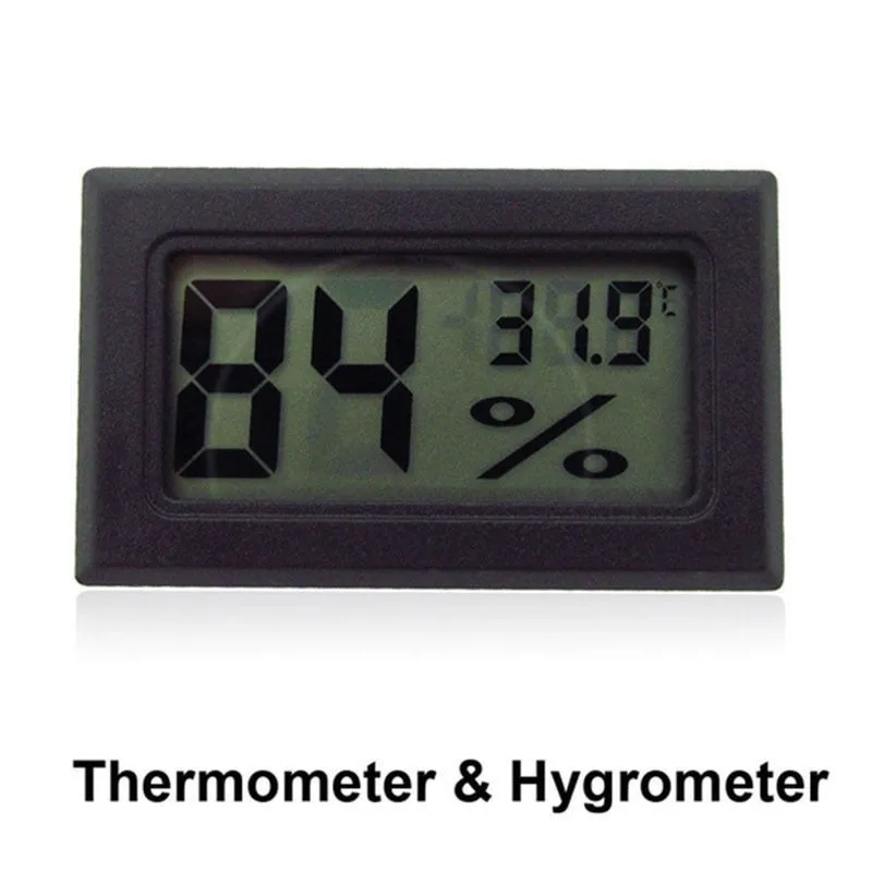Mini LCD Digital Thermometer Hygrometer Temperature Convenient Sensor Humidity Meter Gauge Instruments Aquatic | Дом и сад