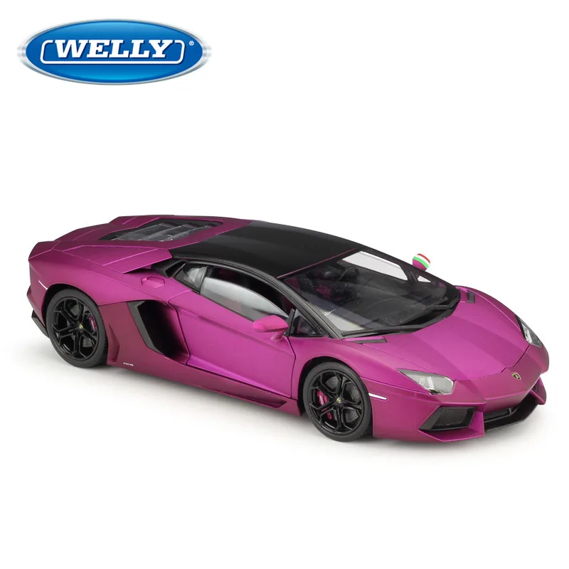WELLY 1:18 Lamborghini Eventador Aventador LP700 4 сплав Ретро модель автомобиля классический