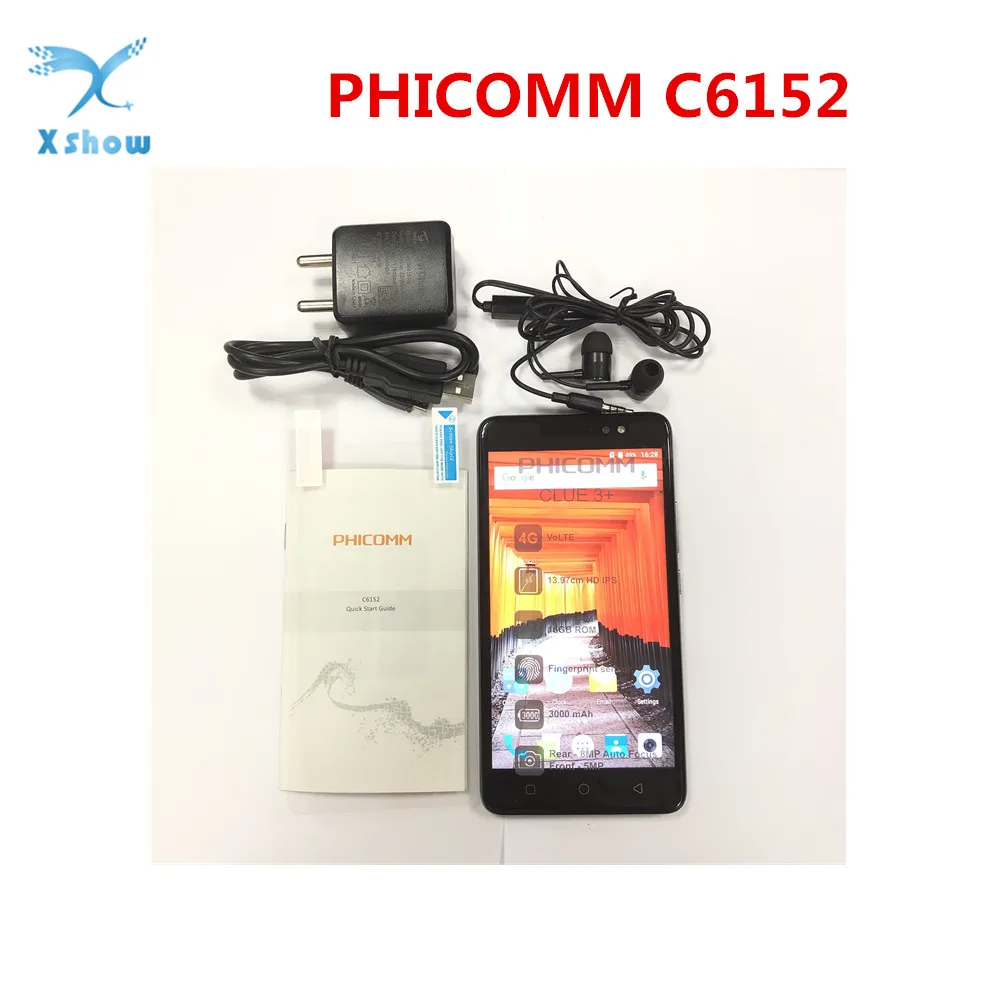 Смартфон PHICOMM C6152 экран 5 дюйма 2 Гб ОЗУ 16 ПЗУ камера Мп + 8 две Sim карты аккумулятор