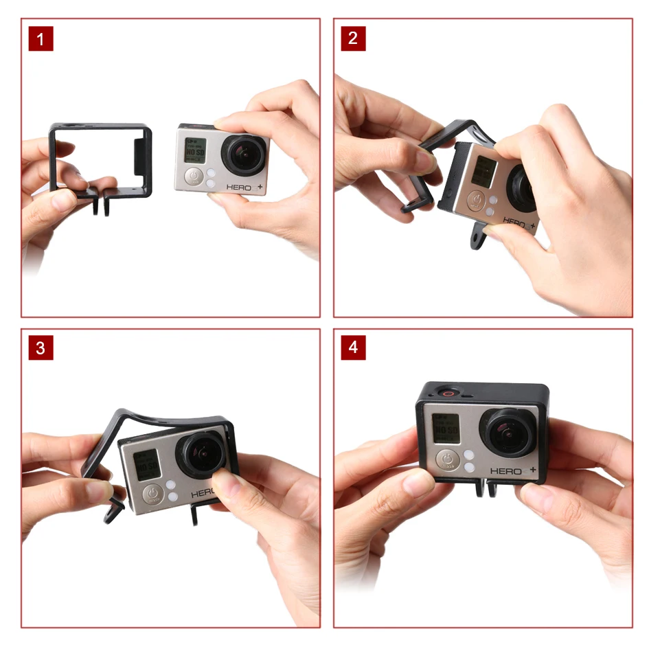 Защитный чехол-подставка с креплением для Gopro Hero3 +/4 | Электроника