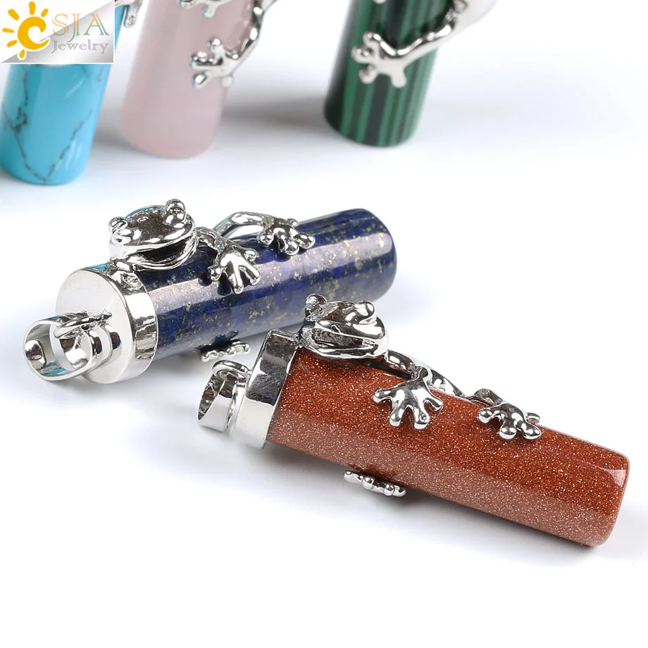 CSJA счастливое Исцеление ювелирные изделия лягушка животное обертка натуральный