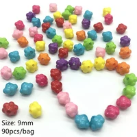 meideheng acrylic plastic bright lantern beads for jewelry making diy craft children necklace earring accessories 9mm 90pcsbag