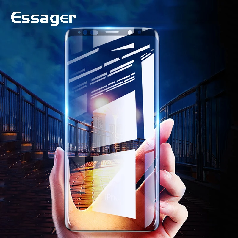 Закаленное стекло Essager 0 3 мм 5D для Samsung Galaxy Note 9 Защита экрана 8 S9 S8 Plus защитная