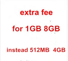 

extra fee for specific laptop with 1GB ram and 8GB rom instead of 512MB and 4GB rom