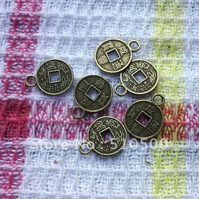 500/античный бронзовый очаровательный прекрасный долгие годы денег украшения из цинкового сплава ювелирные изделия аксессуары DIY ювелирные изделия кулон