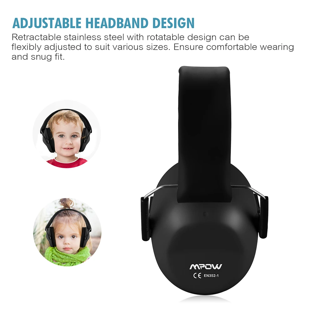 Mpow HM068 детская защита для слуха NRR 25dB мягкие наушники с защитой от шума Детские