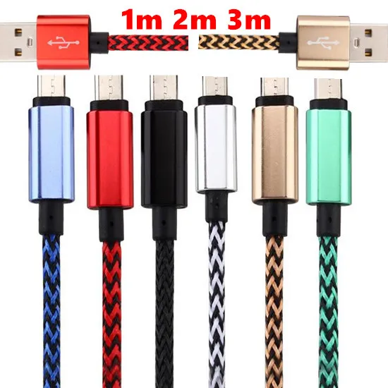 Высокая скорость micro v8 тканевый usb кабель с нейлоновой оплеткой usb кабель наборы аксессуаров для blackberry для htc для samsung s6 s7
