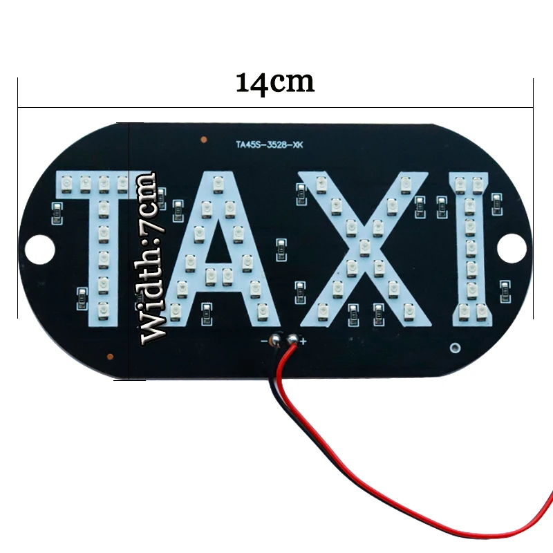 HK POST FREE! 50X TAXI 45 SMD 1210 3528 Светодиодный светильник для такси Верхняя лампа