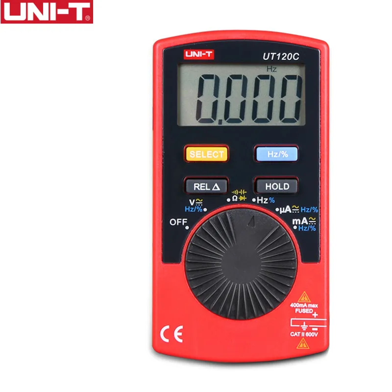 UNI T карман Размеры Стиль Цифровой мультиметр UT120A/B/C Авто Диапазон Тестер AC DC