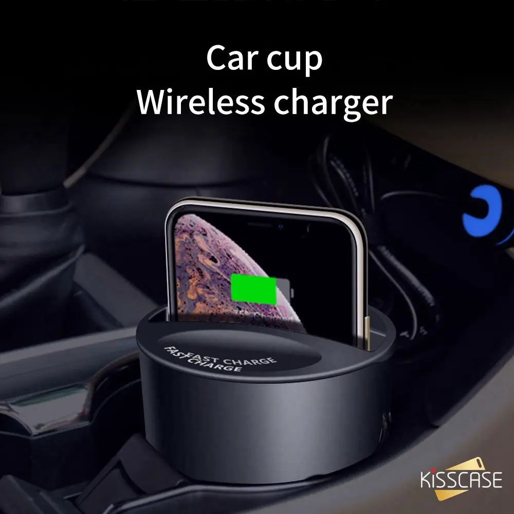 Купить его KISSCASE 10 Вт телефон автомобиль Cahrger для iPhone 7 8 XR быстрое зарядное