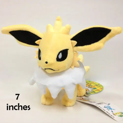 Мягкая плюшевая игрушка Jolteon кукла Мягкое Животное Тедди 7 дюймов|Персонажи