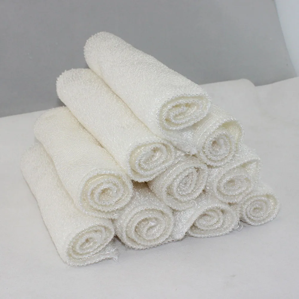 

5PCS/LOT Bamboo Fiber Cleaning Kitchen Cloths High Efficient ANTI-GREASY Dish Cloth Waste-absorbing Thickening Kitchen KC1094