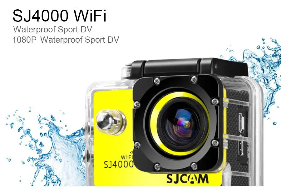 Оригинальная Экшн-камера SJCAM SJ4000/SJ4000AIR/SJ4000 wifi 1080P 2,0 lcd Full HD, водонепроницаемая Спортивная камера DV