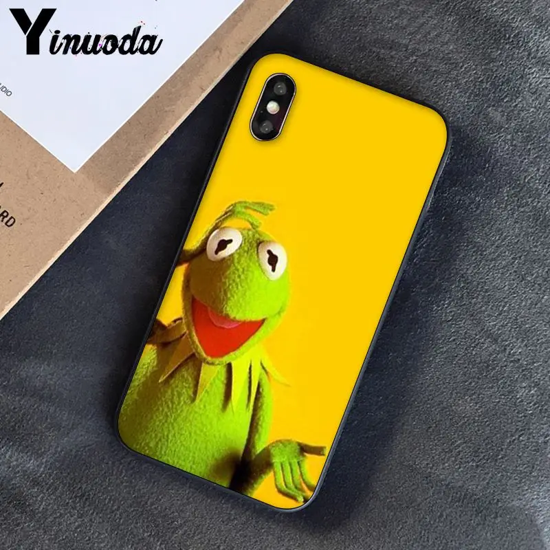 Yinuoda Kermit лягушка Забавный DIY печать рисунок чехол для телефона для iPhone 8 7 6 6S 6Plus X XS MAX 5 5S SE XR 10 чехол s