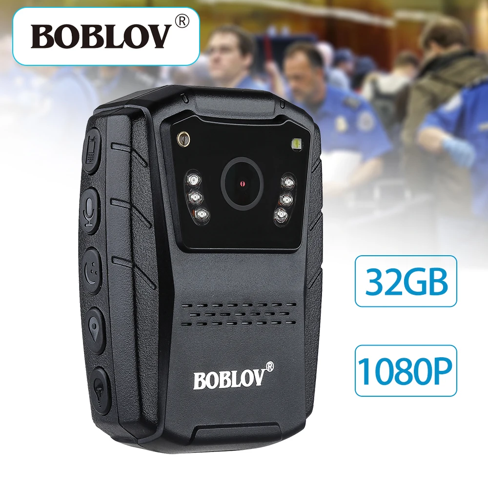 BOBLOV S70 Smart 1080 P мини Камера Ночное видение 32 ГБ полиции для ношения на теле Kamera