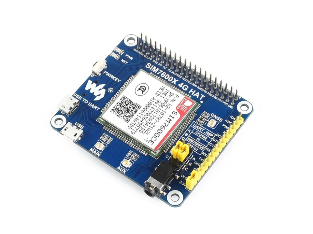 Waveshare 4G/3G/2G/GSM/GPRS/GNSS шляпа для Raspberry Pi на основе Φ 4G/3G/2G коммуникация и модуль