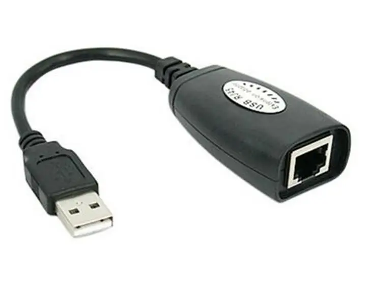 LBSC 150Ft USB 2.0 to RJ45 Lan Extension Extender Adapter Over Cat5/Cat5e /Cat6 Cable Color Black | Компьютеры и офис