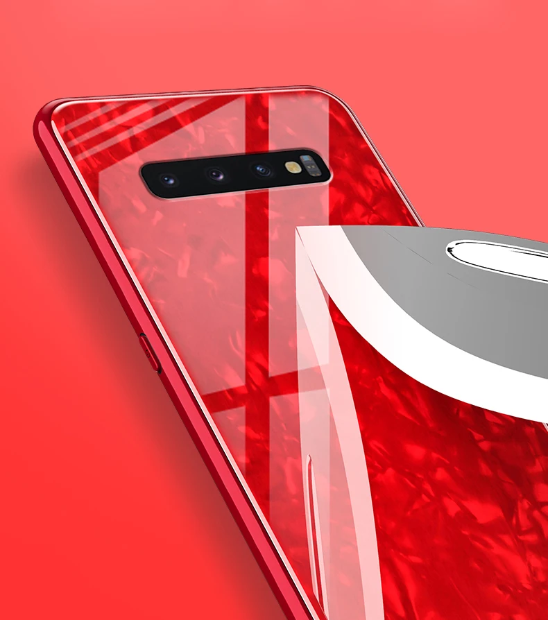Роскошный Мраморный чехол для samsung Galaxy S10 S8 S9 Plus S10e охлаждающий яркий чехол из закаленного стекла для телефона для samsung Note 9 8