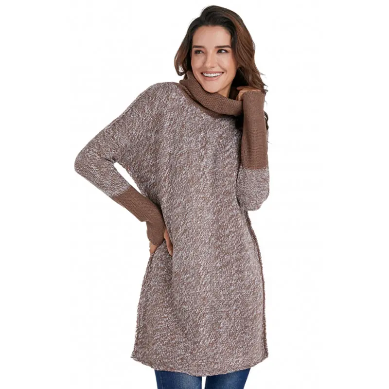 Водолазка с длинным рукавом вязать шить свитер женская одежда осень-зима модный