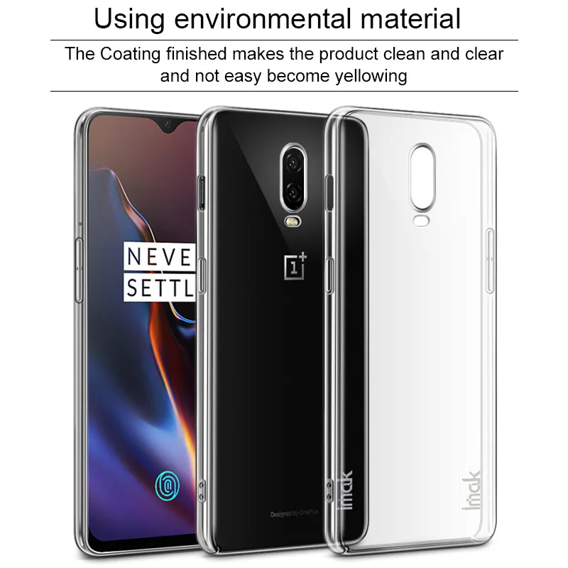 OnePlus 6 T защитный чехол прозрачные ясные прочные ПК телефон One Plus Задняя крышка