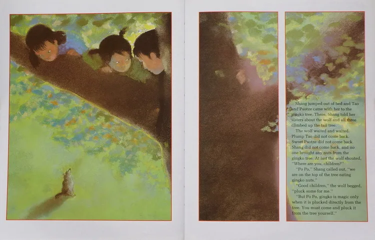 Lon Po 1990 Caldecott Award иллюстрированные книги с рисунками на английском языке cuentos infantiles